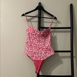 ZARA Floral Pink Bodysuit